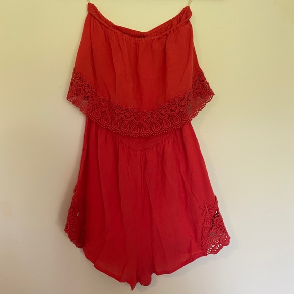 Salmon Romper - Picture 2 of 4